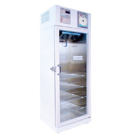 Refrigerador vertical de 3 pies para laboratorio acero inox. esmaltado con 1 puerta de cristal, REF-RVCCDV-3