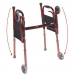 Andadera plegable portátil para viaje con ruedas