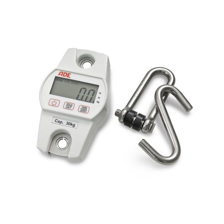 Bascula de gancho electrónica capacidad 300 kg, marca ADE, ADE-M703600