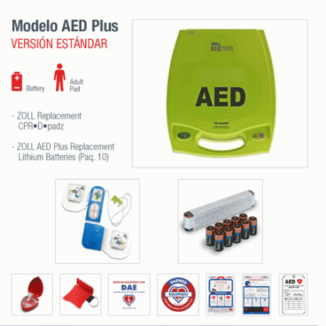 Zoll - Paquete renueve DAE, modelo AED Plus, versión estandar