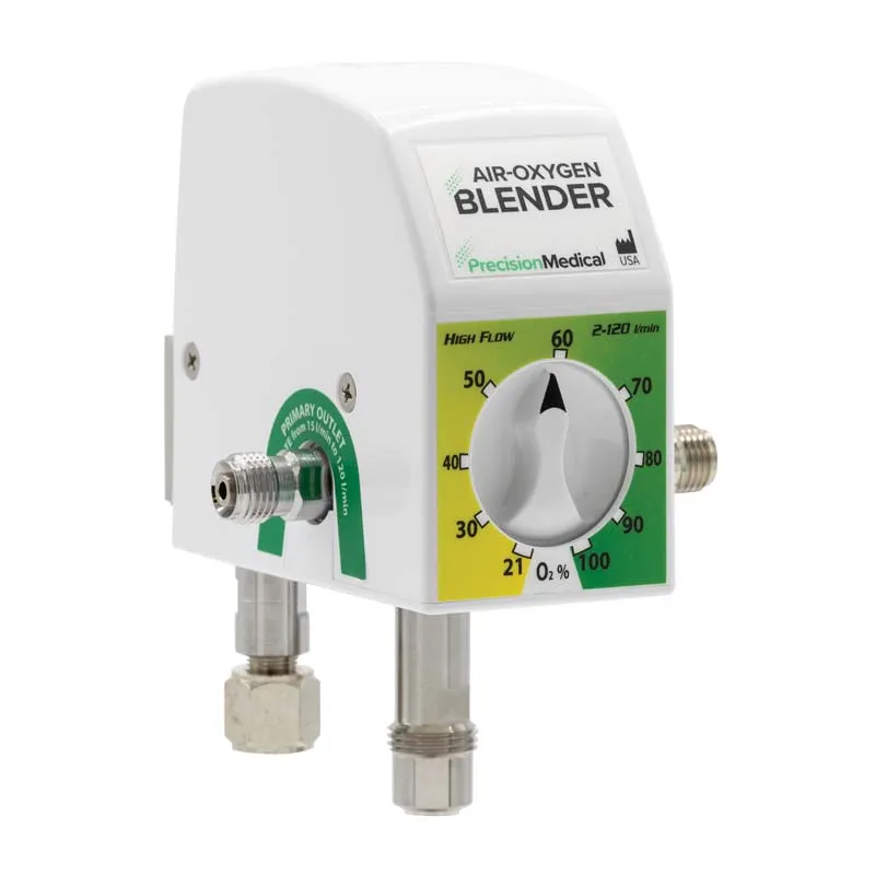 Mezclador de aire y oxigeno alto flujo, marca Precision Medical, PMDPM5200