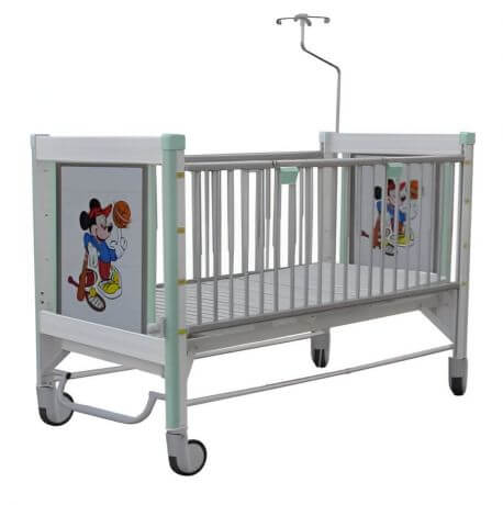 Cama pediátrica mecánica 1 posición, BAM-CM-1P