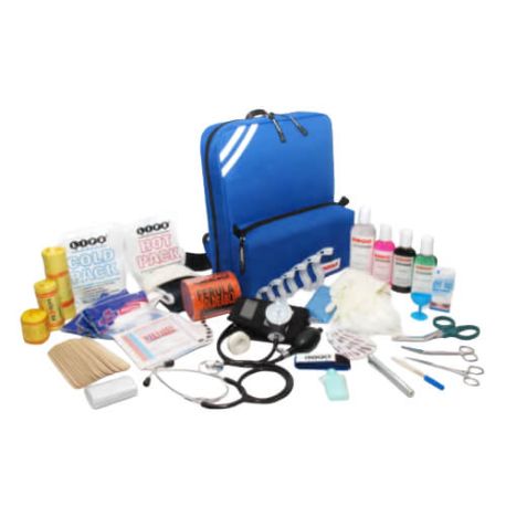 Mochila de espalda First Aid equipado azul rey, LMX-143