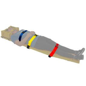 Kit de inmovilizacion de rescate integral con cinturones modelo Life