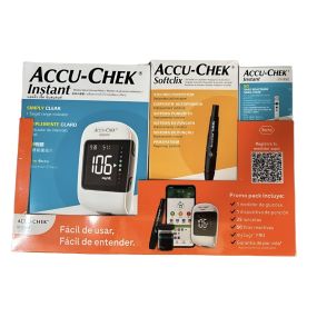 Glucómetro Accu-Chek Instant kit con 50 tiras, 25 lancetas y puncionador