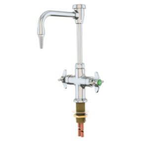 Llave mezcladora tipo cuello de ganso giratoria cromada