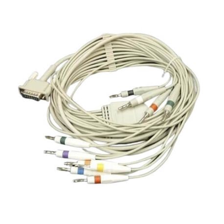 Cable para ECG de 10 puntas para 12 canales para Cardiocare 2000 , BIN-EPCBL