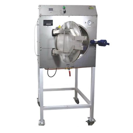 Autoclave de vapor autogenerado de operación automática AEM-H75L-DV de 75 litros, AEM-H75L-DV