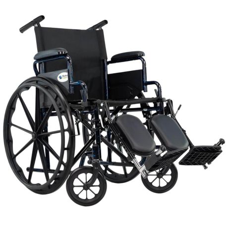 Silla de ruedas policarbonato y cañuela dura modelo Flama con elevapiernas, MST-SR8631EMS