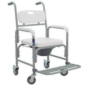 Silla cómodo con ruedas 3 en 1, caja con 2 piezas