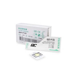 Laminillas Fuji Dri-Chem GGT-P para la actividad de la y-glutamiltransferasa. Caja con 24 unidades