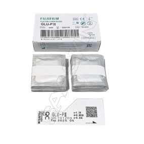 Laminillas Fuji Dri-Chem Slide GLU-P. Para la concentración de glucosa. Caja con 24 unidades.