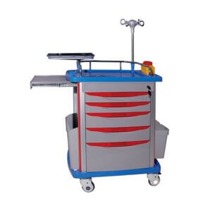 Carro de emergencia de ABS 85 x 52 x 93 cm