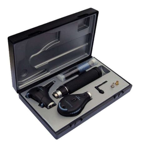 Estuche diagnostico ri-scope L, Otoscopio/Oftalmoscopio. L2, LED/XL 3,5 V/120 V, mango para enchufe, RIS-3750-003
