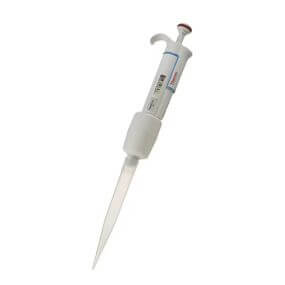 Micropipeta Thermo Scientific Finnpipette F1, volumen variable 1 a 10 mL, rojo