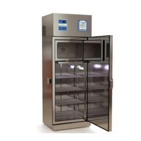Refrigerador vertical de 19 pies para vacunas y biológicos de acero inox. 1 puerta sólida
