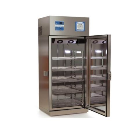 Refrigerador vertical de 19 pies para vacunas y biológicos de acero inox. con 1 puerta de cristal, REF-RVACDV-19