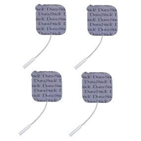 Electrodos Dura-Stick Plus cuadrados de espuma 5 cm, bolsa con 10 paquetes de 4 electrodos