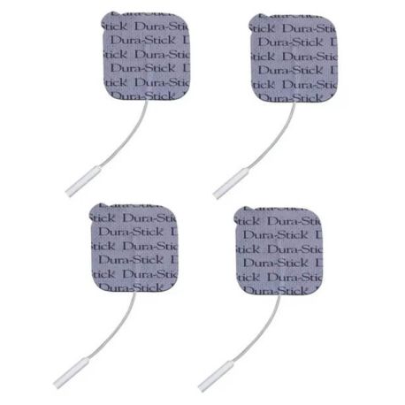 Electrodos Dura-Stick Plus cuadrados de espuma 5 cm, bolsa con 10 paquetes de 4 electrodos, CAG-C-42193