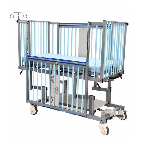 Cama pediátrica neumática de 5 posiciones con Trendelenburg modelo P0022-C, AMP-P0022-C-N