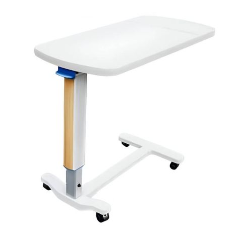 Mesa de servicio con ajuste de altura y superficie de ABS con base de aluminio modelo LUA-002, LUB-LUA-002