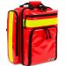 Mochila para rescate y soporte vital básico con compartimentos y espacio para desfibrilador