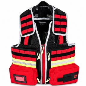 Chaleco para emergencias con sistema MOLLE y compartimentos modulares modelo E-VEST