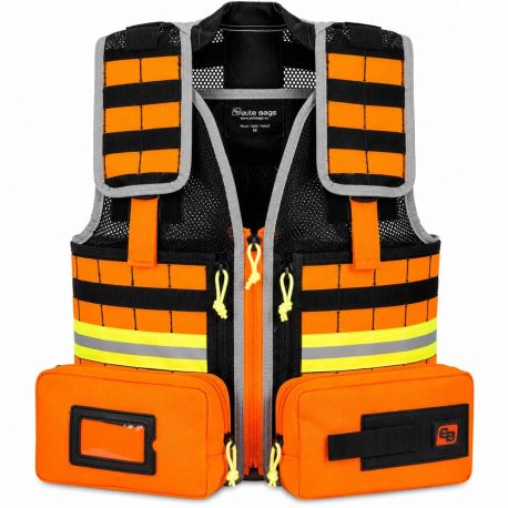 Chaleco para emergencias con sistema MOLLE y compartimentos modulares modelo E-VEST, EB-EB02.066