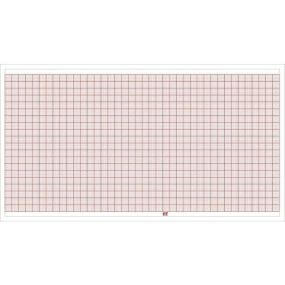 Papel para ECG graficado en rojo, rollo de 21.5 cm x 30 m, paquete con 10 rollos
