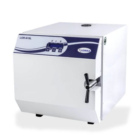 Autoclave LOR-N18L semiautomática de vapor húmedo clase N de 18 litros, LOR-LOR-N18L