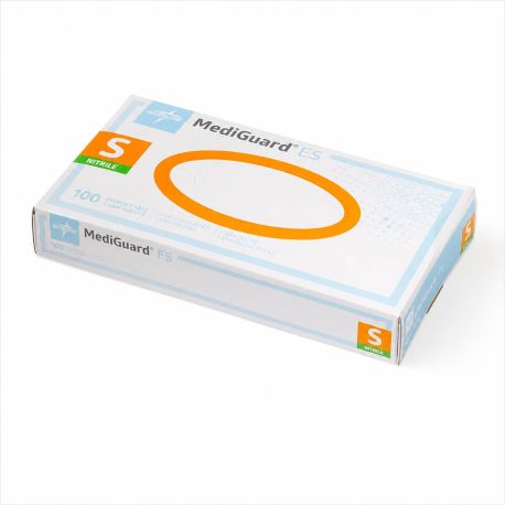 Guantes de examinacion de nitrilo chico, 10 cajas con 100pz., MLE-MG100S