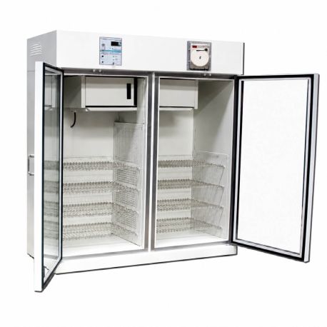 Refrigerador vertical de 25 pies para vacunas y biológicos de acero inox. 2 puertas sólidas, REF-RVASCV-25