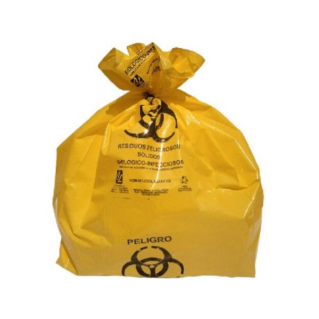 Bolsa de polietileno de baja densidad, 2.5 Kg.,Cal. 200, Impresa, 30 X 40 Cms, Amarillo C/200 piezas, A1C-LAM-30-200