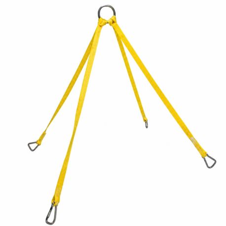 Sistema de 4 puntos, fabricado con cinta de seguridad, JUN-JSA-300XC