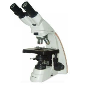 Microscopio binocular de laboratorio para trabajo de rutina de campo claro