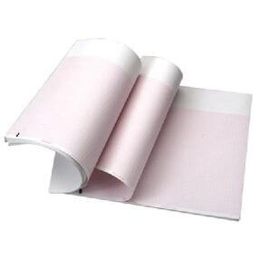 Papel para electrocardiógrafo CP50 tipo Z, paquete con 4 piezas