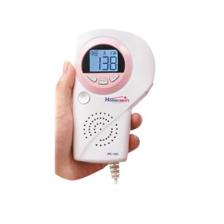 Doppler fetal portatil pantalla LCD blanca 3.0 mhz, HCR-JPD-100A