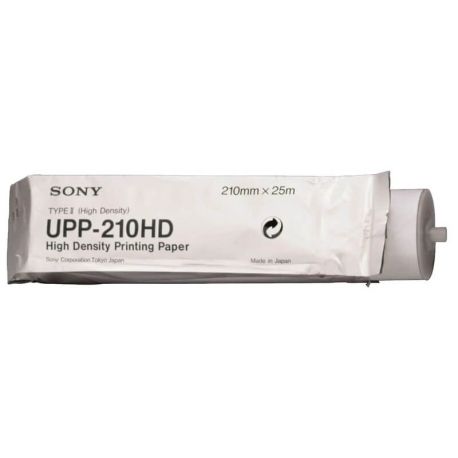 Papel térmico blanco y negro alta densidad, caja c/ 10 rollos, SNY-UPP210HD