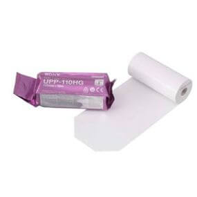Papel térmico para impresora 110 mm x 18 mts. alta densidad blanco y negro caja c/10 rollos