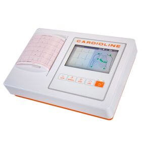 Electrocardiógrafo Cardioline ECG 100L portátil de 12 derivaciones con pantalla táctil
