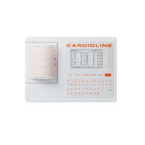 Electrocardiógrafo Cardioline ECG 100S portátil de 12 derivaciones con impresión térmica