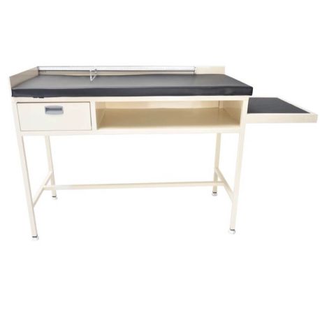 Mesa de exploración pediátrica con infantómetro y soporte para báscula MSPTB, MOC-MSPTB