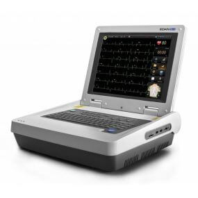 Electrocardiógrafo Edan SE-18 de 18 derivaciones con pantalla táctil de 15" y conectividad DICOM/HL7