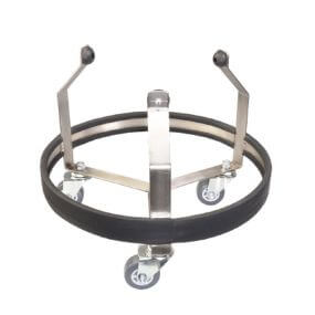 Porta cubeta PCPI en acero inoxidable 304 con banda perimetral de hule