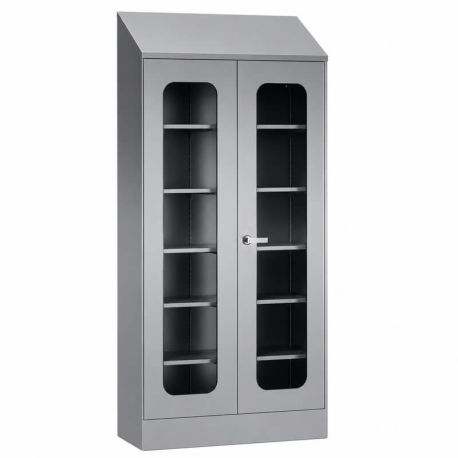 Estante guarda estéril ESGI en acero inoxidable 304 con puertas de cristal, MOC-ESGI