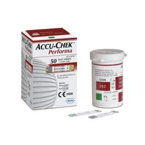 Tiras reactivas accu-check performa con 50 piezas