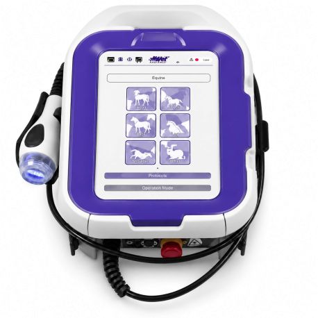 Láser veterinario M-VET MLS con fibra óptica y programas por especie, AL-MLS-M-VET