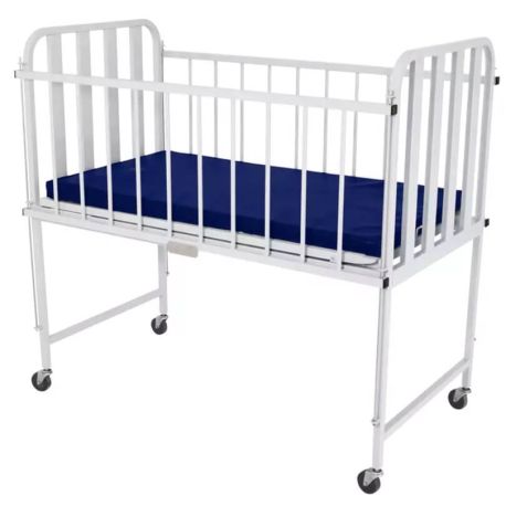 Cuna grande metálica Memosa C13A02 de 137 x 72 x 72-131 cm con colchoneta, MSA-C13A02