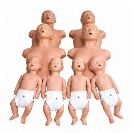Maniquí para RCP sani economy 8 pack (4 ad, 4 bb), NAS-PP02151
